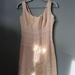 Nicole Miller Midi Yellow Floral Dress